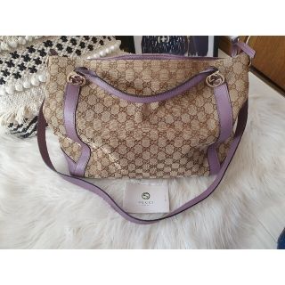 Gucci - 美品☆GUCCI グッチ 2WAY キャンバスバッグの通販 by k