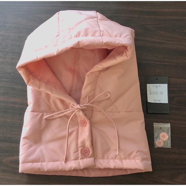 Kastane(カスタネ)のバラクラバ付きキルティングジャケット　ピンク レディースのジャケット/アウター(ダウンジャケット)の商品写真