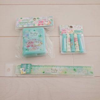 ニンテンドウ(任天堂)のはな様専用☆新品☆星のカービィ BOOK型セロハンテープ＋鉛筆キャップ＋定規(キャラクターグッズ)