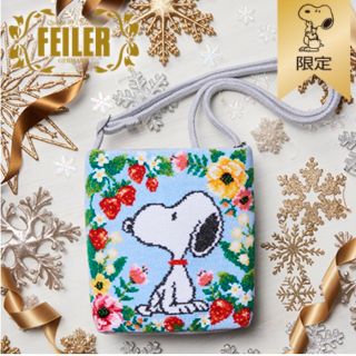 フェイラー(FEILER)の新品未開封おかいものSNOOPY限定FEILERショルダーバッグフラワーベリー(ショルダーバッグ)