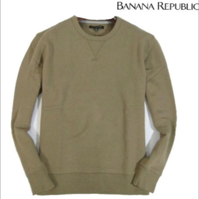 【BANANA REPUBLIC】裏フリース スウェット・XLサイズ・カーキ系