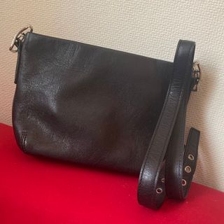 コーチ(COACH)のCOACH ブラックミニbag シンプルモード系 海外セレブ 合わせやすい(ショルダーバッグ)