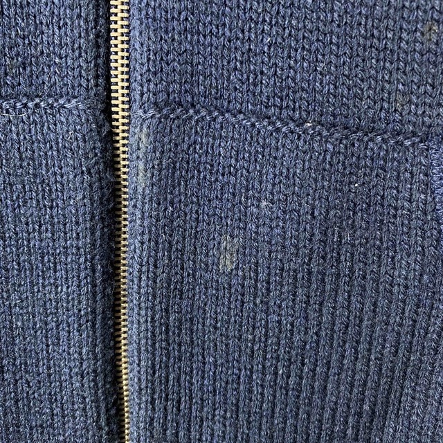 超希少 90s old stussy ニット パーカー ネイビー L アーカイブ チープ