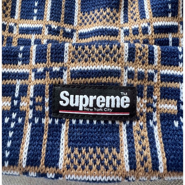 Supreme(シュプリーム)の【超美品】supremeビーニー　ニット帽　シュプリーム メンズの帽子(ニット帽/ビーニー)の商品写真