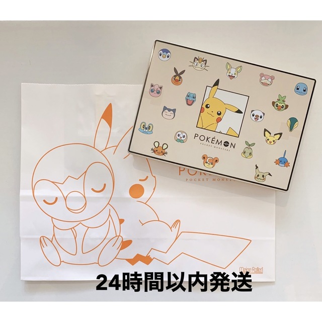 ポケモン(ポケモン)の値下 新品 未開封 ポケモンチョコレート缶Mサイズ ピカチュウ 食品/飲料/酒の食品(菓子/デザート)の商品写真