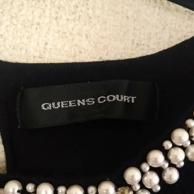 QUEENS COURT(クイーンズコート)のQUEENS COURT　アンサンブル　ブラック レディースのトップス(アンサンブル)の商品写真