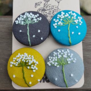 レースフラワー　刺繍ヘアゴムシリーズ(ヘアアクセサリー)