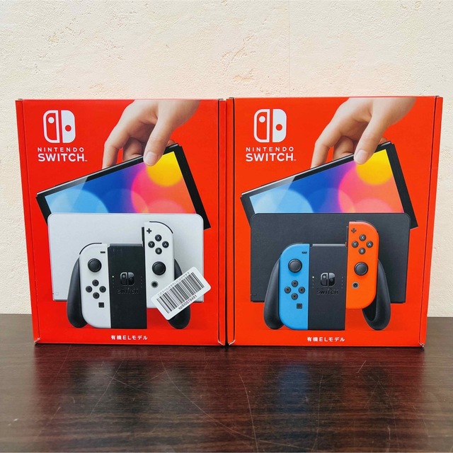 本物保証! Nintendo _e ホワイト ネオン 2台セット k 未使用 Switch有機EL Switch 家庭用ゲーム機本体 