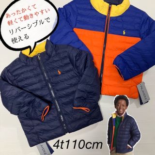 ラルフローレン(Ralph Lauren)の数量限定　4t110cm 新作 リバーシブルジャケット　カラフルネイビー(ジャケット/上着)