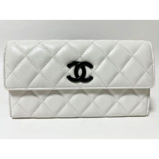 シャネル(CHANEL)のシャネル キャビアスキン マトラッセ ２つ折り 長財布 ロングウォレット(財布)