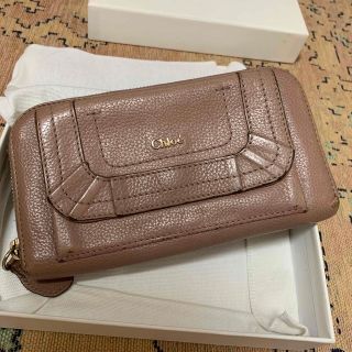 クロエ(Chloe)のクロエ 長財布 Chloe ピンクグレージュ(財布)