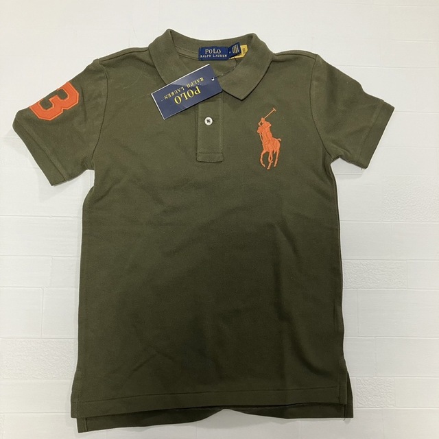 Ralph Lauren(ラルフローレン)の6t120cm 半袖　BPポロシャツ　ラルフローレン  カーキ キッズ/ベビー/マタニティのキッズ服男の子用(90cm~)(Tシャツ/カットソー)の商品写真