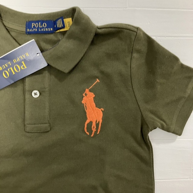 Ralph Lauren(ラルフローレン)の6t120cm 半袖　BPポロシャツ　ラルフローレン  カーキ キッズ/ベビー/マタニティのキッズ服男の子用(90cm~)(Tシャツ/カットソー)の商品写真