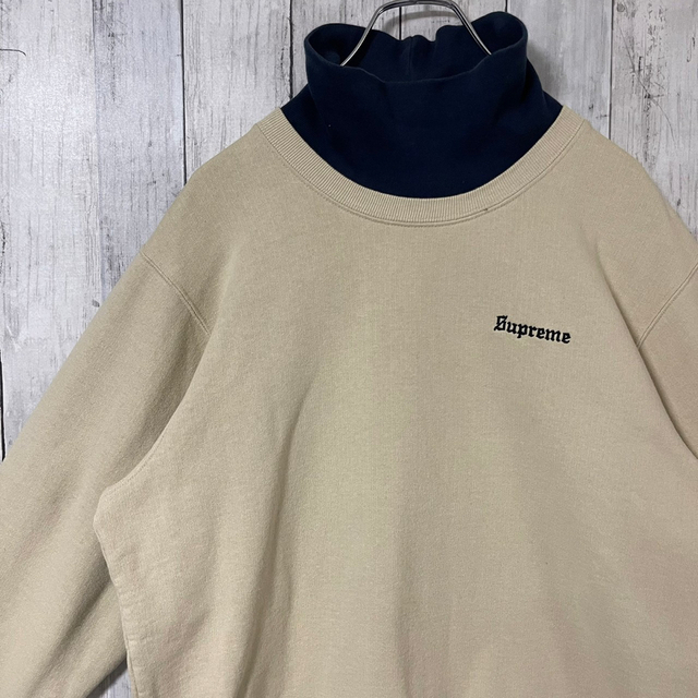 Supreme(シュプリーム)のsupreme シュプリーム スウェット 刺繍ロゴ ワンポイントロゴ ハイネック メンズのトップス(スウェット)の商品写真