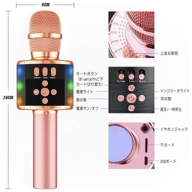 Verkstar マイク カラオケ 楽器のレコーディング/PA機器(マイク)の商品写真