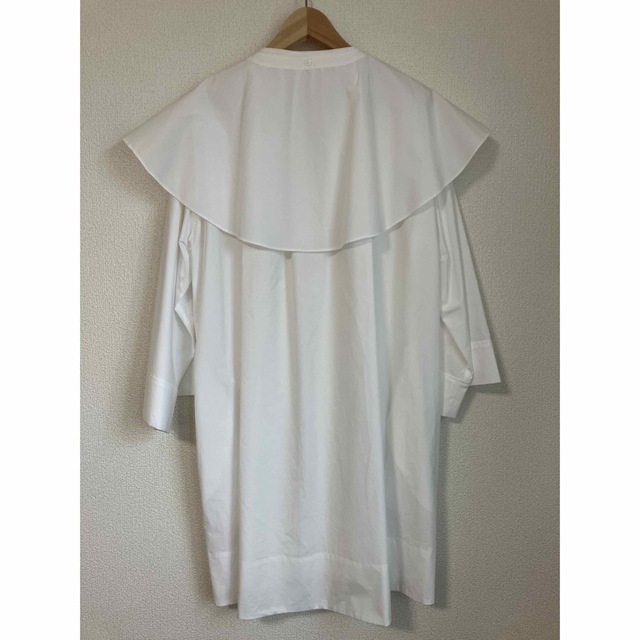 【perd】 Big collar Shirt ビッグカラーシャツ レディースのワンピース(ひざ丈ワンピース)の商品写真