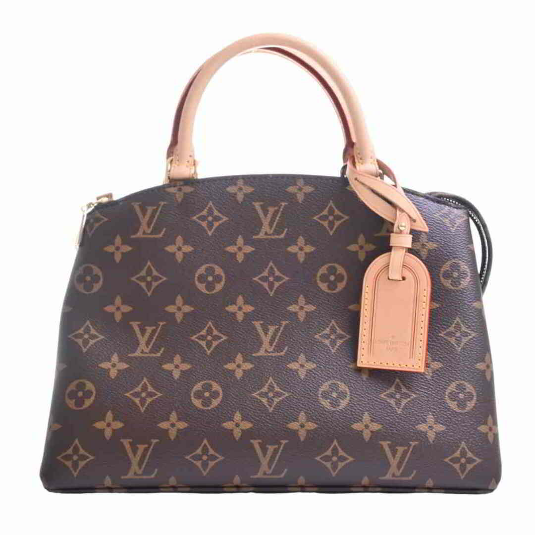 衝撃特価 - VUITTON LOUIS by PVC ブラウン ハンドバッグ 2WAY パレPM プティ モノグラム ルイヴィトン VUITTON LOUIS 【中古】 ハンドバッグ