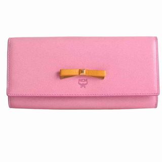 一点物》MCM 長財布 ビビットピンク ロゴ レディース 大容量 | ochge.org