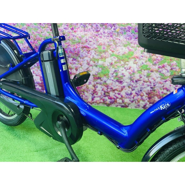 人気絶頂 ➁ 4787子供乗せ電動アシスト自転車ヤマハ3人乗り20インチ