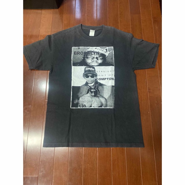 9090'S 2PAC BIG EAZY-E Tシャツ ヴィンテージ RAPTシャツ