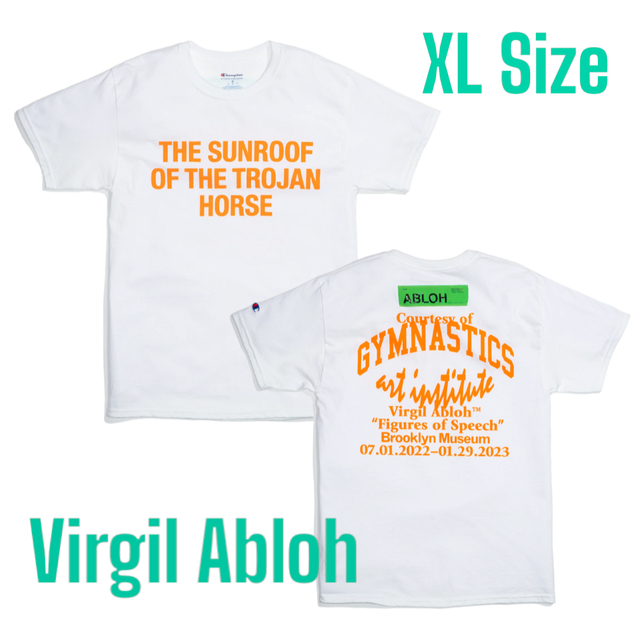 virgil abloh ブルックリンミュージアム限定Tシャツ オフホワイト