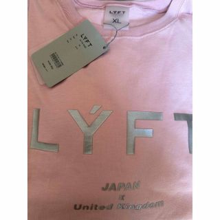 LYFT ロゴTシャツ ピンク XL(Tシャツ/カットソー(半袖/袖なし))