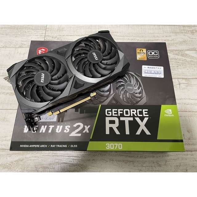 MSI GeForce RTX 3070 VENTUS 2X 8G OC LHR グラフィックスボード VD7720  グラフィックボード、ビデオカード