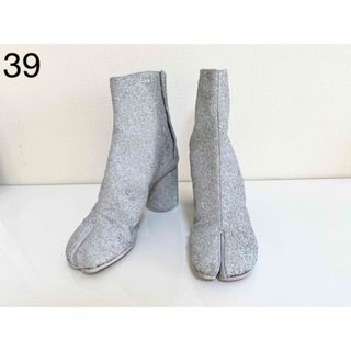 マルタンマルジェラ(Maison Martin Margiela)のMaison Margiela グリッター足袋ブーツ　39 新品　確実正規品(ブーツ)