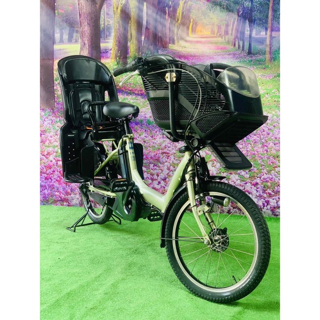 ☆4801子供乗せ電動アシスト自転車ヤマハ3人乗り20インチ | www