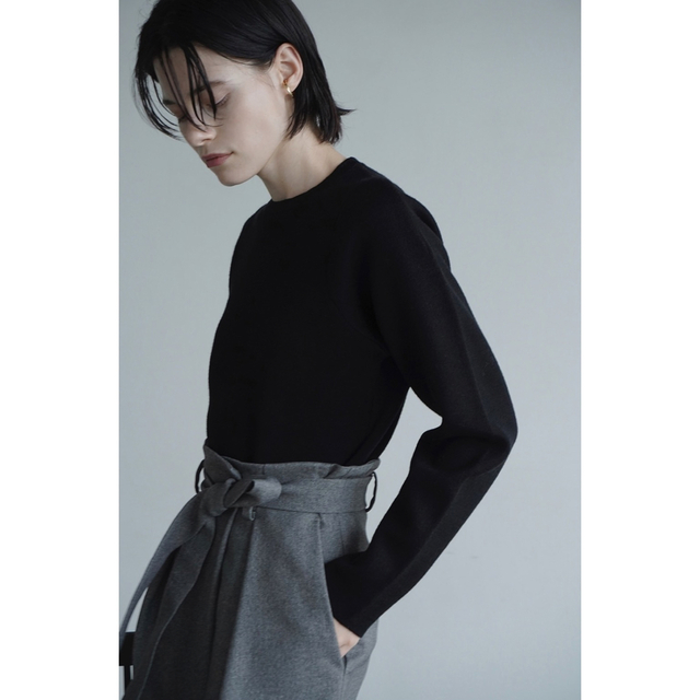 CLANE SET-IN SLEEVE KNIT TOPS クラネ