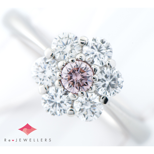 モニッケンダム FANCY PINK  ダイヤモンド 0.132 リング・指輪 レディースのアクセサリー(リング(指輪))の商品写真