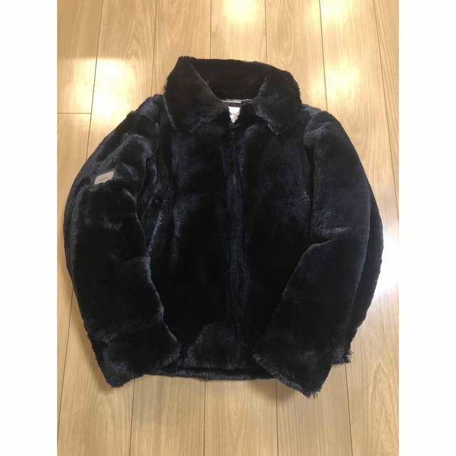 WTAPS GRIZZLY JACKET POLY FUR BLACK 2