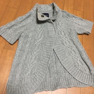 ギャップキッズ(GAP Kids)のGAP kids ニット 半袖 カーディガン 記名あり(カーディガン)