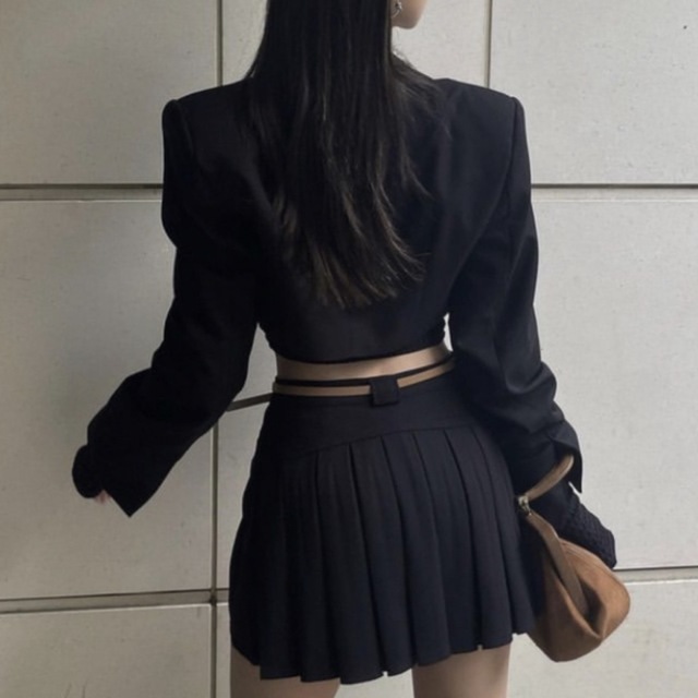 Meltthelady pleats skirt black プリーツスカート - mgf.ru
