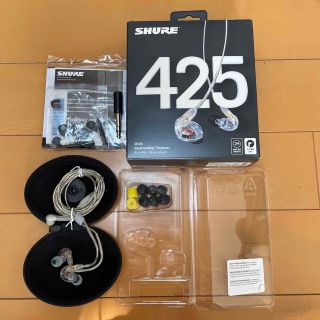 SHURE イヤホン SEシリーズ SE425 カナル型 クリアー  シュアー(ヘッドフォン/イヤフォン)