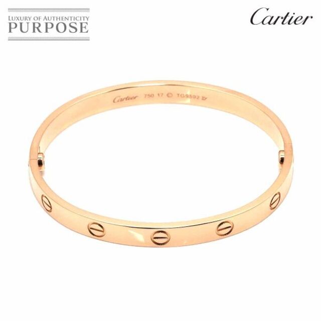 Cartier - カルティエ Cartier ラブ ブレス #17 K18 PG ピンクゴールド 750 新型 ブレスレット バングル VLP 90175470