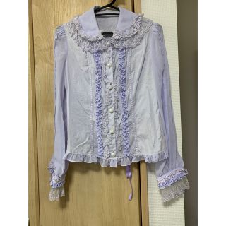 アンジェリックプリティー(Angelic Pretty)のAngelic Pretty 正式名称不明 フリルブラウス  ラベンダー(シャツ/ブラウス(長袖/七分))