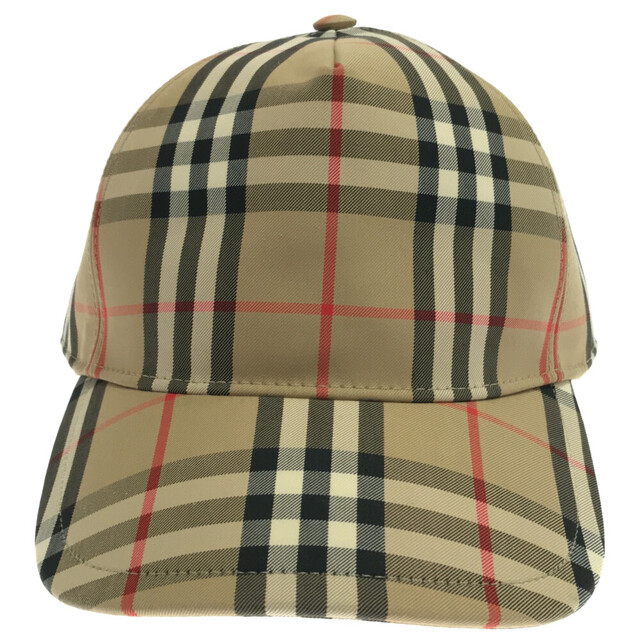 BURBERRY - BURBERRY バーバリー HEAVY COTTON CHECK TRUCKER CAP ロゴアップリケ ヴィンテージ