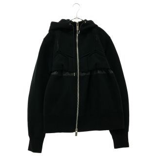 サカイ(sacai)のSacai サカイ 22AW Sponge Sweat Zip Up Blouson スポンジ スウェット ジップアップパーカー ブルゾン ジャケット ブラック レディース(ブルゾン)