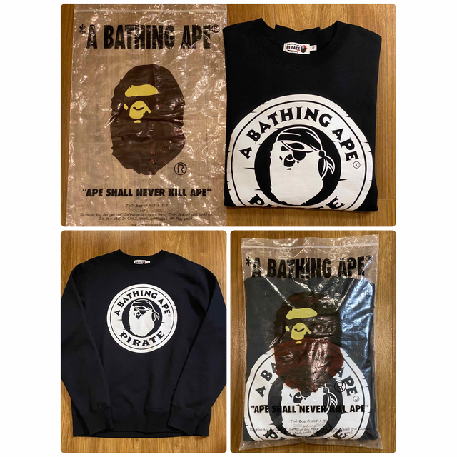 A BATHING APE(アベイシングエイプ)のA BATHING APE アベイシングエイプ 裏起毛 スウェット　XL メンズのトップス(スウェット)の商品写真