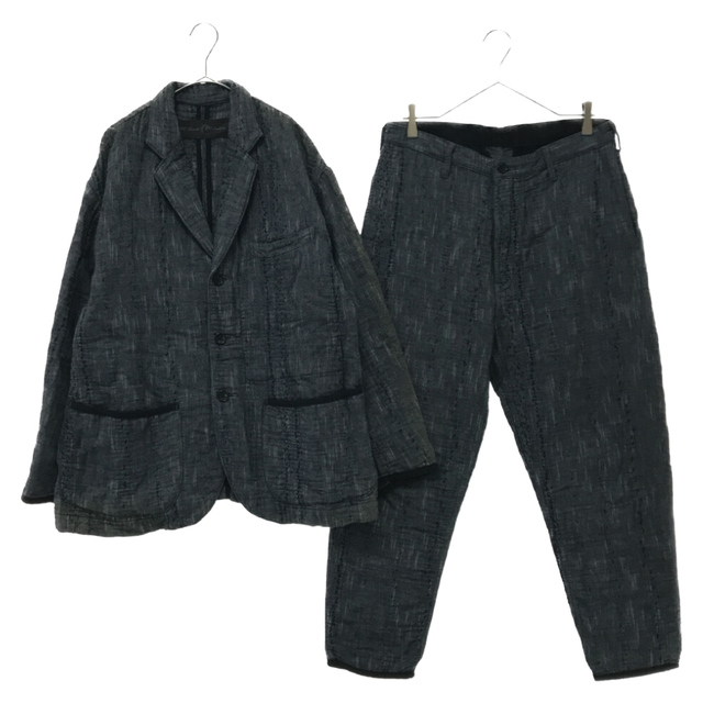 Porter Classic ポータークラシック 20SS NEW SASHIKO TAILORED JACKET/CROPPED PANTS  ニューサシコ 3Bテーラードジャケット クロップドパンツ グレー セットアップ 最安値 51.0%OFF