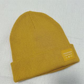 ザラキッズ(ZARA KIDS)のkids ZARA ビーニー帽　イエロー　3-5歳(帽子)