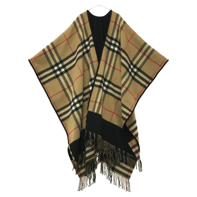 公式サイト - BURBERRY BURBERRY キャメル/ブラック ケープ ウール