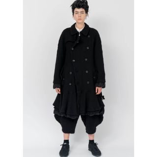 ブラックコムデギャルソン(BLACK COMME des GARCONS)の22FW BLACK COMME des GARÇONS 縮絨 トレンチコート(トレンチコート)