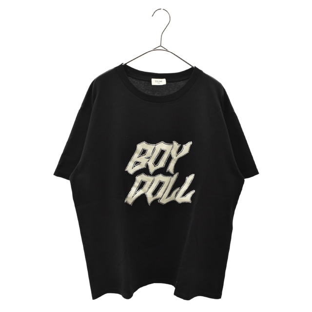 celine - CELINE セリーヌ 22AW Studded Boy Doll T-Shirt In Cotton Jersey スタッズ ボーイ ドール 半袖Tシャツ カットソー 2X59C67 ブラック
