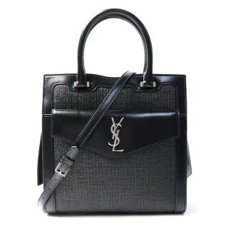 【限定価格】SAINT LAURENT PARIS サンローランパリ ショルダーバッグ ハンドバッグ スパンコール ビーズ ビジュー YSL ダブルチェーン ダイナソー 恐竜 498958 レザー    ブラック 黒 マルチカラー ゴールド金具 レディース【品】