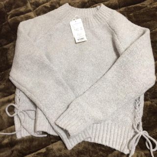 ページボーイ(PAGEBOY)の２点購入500円オフ♡新品★ページボーイ★ニット★レースアップ(ニット/セーター)