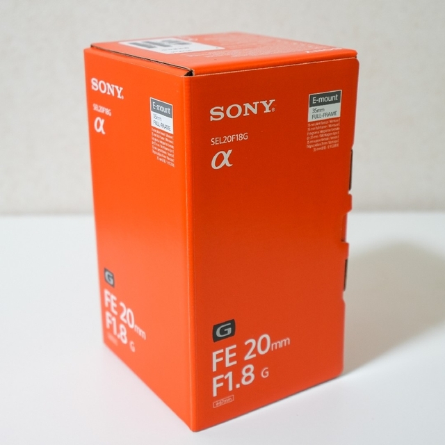 一番人気物 FE20mm 【新品】ソニー - SONY f1.8G 5年ベーシック保証