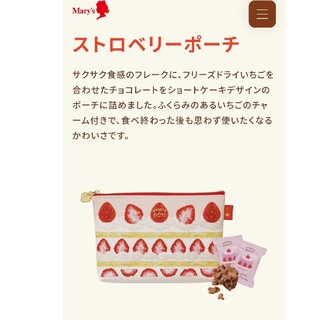 chocolate - 【新品送料込】メリーチョコレート スイーツビュッフェ ストロベリーポーチセット