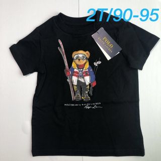 ポロラルフローレン(POLO RALPH LAUREN)のラスト1点◇ラルフローレン スキーベア 半袖Tシャツ ブラック 2T/90-95(Tシャツ/カットソー)